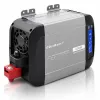 Qoltec Przetwornica napięcia Pure Sine Wave | 12V na 230V | 300/600W | LCD | USB | USB-C | Kompatybilna z LiFePO4 GEL A