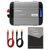 Qoltec Przetwornica napięcia Pure Sine Wave | 12V na 230V | 1500/3000W | LCD | USB | USB-C | Kompatybilna z LiFePO4 GEL