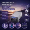 Qoltec Przetwornica napięcia Pure Sine Wave | 12V na 230V | 1000/2000W | UPS BYPASS | LCD | USB | USB-C | Kompatybilna 