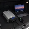 Qoltec Przetwornica napięcia Pure Sine Wave | 12V na 230V | 3000/6000W | UPS BYPASS | LCD | USB | USB-C | Kompatybilna 