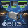 Qoltec Przetwornica napięcia Pure Sine Wave | 12V na 230V | 1000/2000W | LCD | USB | USB-C | Kompatybilna z LiFePO4 GEL