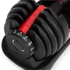Hantel regulowany żeliwny z podstawką obciążenie 2,5-24 kg MOVEPRO-1440175