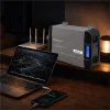 Qoltec Przetwornica napięcia Pure Sine Wave | 12V na 230V | 2000/4000W | LCD | USB | USB-C | Kompatybilna z LiFePO4 GEL
