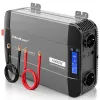 Qoltec Przetwornica napięcia Pure Sine Wave | 12V na 230V | 2000/4000W | LCD | USB | USB-C | Kompatybilna z LiFePO4 GEL AGM