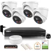 Zestaw monitoringu IP Dahua TIOC 8mpx 4K 4 kamery z alarmem NVR z dyskiem