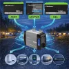 Qoltec Przetwornica napięcia Pure Sine Wave | 12V na 230V | 300/600W | LCD | USB | USB-C | Kompatybilna z LiFePO4 GEL A