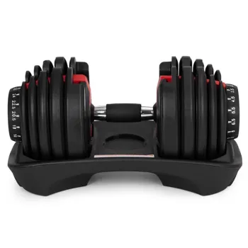 Hantel regulowany żeliwny z podstawką obciążenie 2,5-24 kg MOVEPRO-1440173