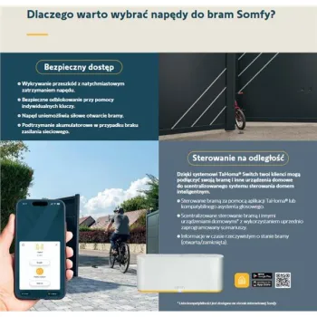 Zestaw Somfy Elixo 3S+ IO Standard Pack do 600kg bram przesuwnych-1440133