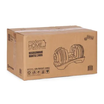 Hantel regulowany żeliwny z podstawką obciążenie 2,5-24 kg MOVEPRO-1440178