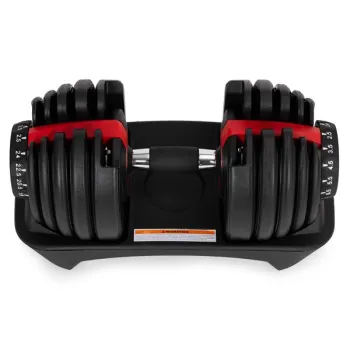 Hantel regulowany żeliwny z podstawką obciążenie 2,5-24 kg MOVEPRO-1440174