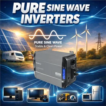 Qoltec Przetwornica napięcia Pure Sine Wave | 12V na 230V | 3000/6000W | LCD | USB | USB-C | Kompatybilna z LiFePO4 GEL