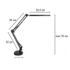 Lampka na biurko biurkowa LED USB obrotowy wysięgnik 2 sposoby mocowania-837393