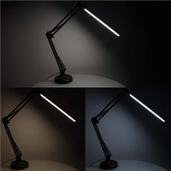 Lampka na biurko biurkowa LED USB obrotowy wysięgnik 2 sposoby mocowania-837390