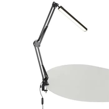 Lampka na biurko biurkowa LED USB obrotowy wysięgnik 2 sposoby mocowania-837384