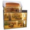 Domek dla lalek drewniany LULILO Peonio 70cm LED róż-838300