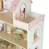Domek dla lalek drewniany LULILO Peonio 70cm LED róż-838303
