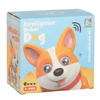 Pies piesek interaktywny robot Corgi świecące uszy muzyka-838153