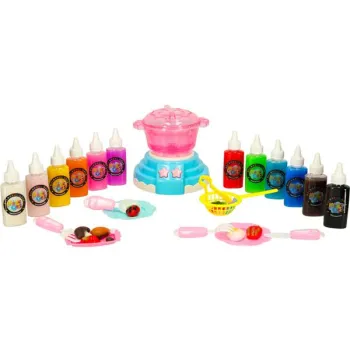 Klej żel kryształowy 3D crystal glue magiczna kuchnia szablony kreatywny zestaw 62 elementy niebieski-838687