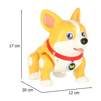 Pies piesek interaktywny robot Corgi świecące uszy muzyka-838151