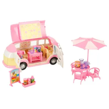 Samochód lodziarnia sklep z lodami kamper rozkładany stolik krzesła 30 elementów-838074