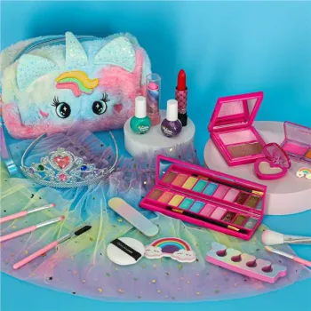 Kosmetyki do makijażu make up lakiery kosmetyczka spódniczka zestaw 22 elementy-838257