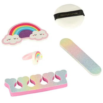 Kosmetyki do makijażu make up lakiery kosmetyczka spódniczka zestaw 22 elementy-838253