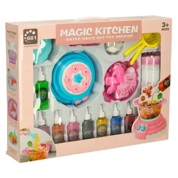 Klej żel kryształowy 3D crystal glue magiczna kuchnia szablony kreatywny zestaw 62 elementy niebieski-838692