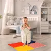 Mata sensoryczna puzzle montessori do masażu stóp 8 elementów kolorowe-839806
