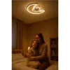 Lampa LED sufitowa plafon do pokoju dziecięcego ściemniana + pilot księżyc biała-839880