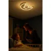 Lampa LED sufitowa plafon do pokoju dziecięcego ściemniana + pilot księżyc biała-839883