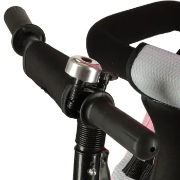 Rowerek trójkołowy Trike Fix V3 rower spacerówka 3w1 obracany 360 wolne koło różowy-839644