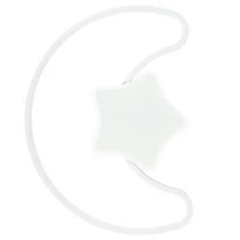 Lampa LED sufitowa plafon do pokoju dziecięcego ściemniana + pilot księżyc biała-839871