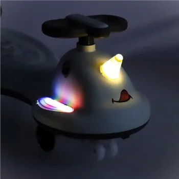 Jeździk grawitacyjny LED Swing FIX S1 skuter z rączką szary max 65kg-839629