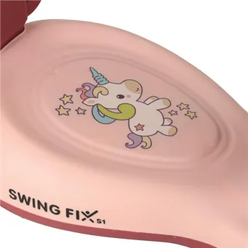 Jeździk grawitacyjny LED Swing FIX S1 skuter z rączką różowy max 65kg-839615
