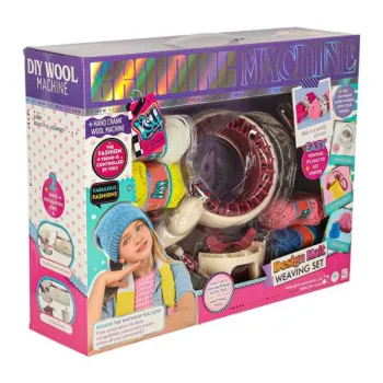 Maszyna dziewiarska zestaw do szycia robienia na drutach 5 kolorów włóczek-839527