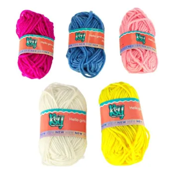 Maszyna dziewiarska zestaw do szycia robienia na drutach 5 kolorów włóczek-839522