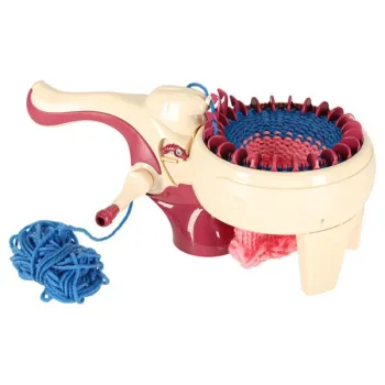 Maszyna dziewiarska zestaw do szycia robienia na drutach 5 kolorów włóczek-839520