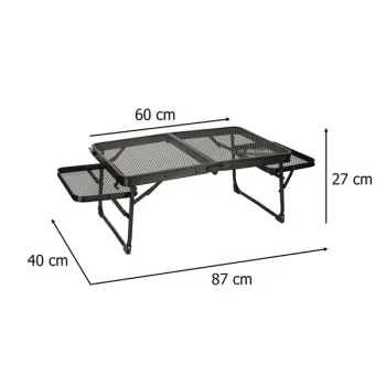 Stół stolik turystyczny LUARO kempingowy cateringowy składany 87 x 60 x 40 x 27 cm-839967
