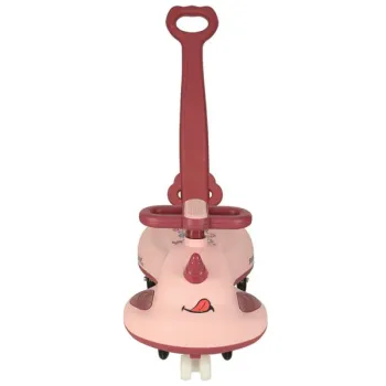 Jeździk grawitacyjny LED Swing FIX S1 skuter z rączką różowy max 65kg-839611