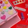 Kuferek zestaw kosmetyków do makijażu i paznokci makeup kosmetyki cienie lakiery szuflady jednorożec-840087