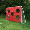 Bramka piłkarska do piłki nożnej dla dzieci treningowa 2w1 + mata celności 215 x 153 x 76 cm-840334