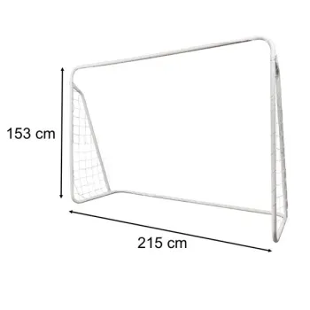 Bramka piłkarska do piłki nożnej dla dzieci treningowa 2w1 + mata celności 215 x 153 x 76 cm-840330