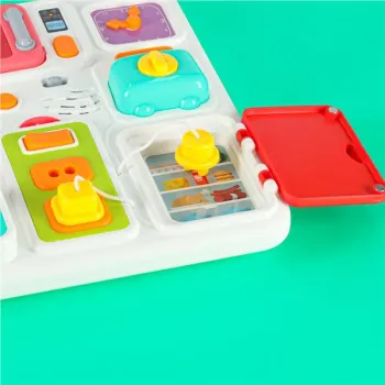 Tablica manipulacyjna sensoryczna montessori kuchnia zegar światło dźwięk-840250