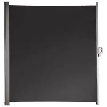 Markiza boczna tarasowa LUARO parawan zwijany 180 x 400 cm szary-840456