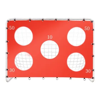 Bramka piłkarska do piłki nożnej dla dzieci treningowa 2w1 + mata celności 215 x 153 x 76 cm-840329