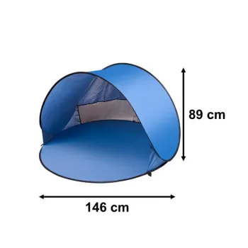 Namiot plażowy duży samorozkładający się automatyczny na plażę parawan ogrodowy XL 146x146cm + pokrowiec-840889