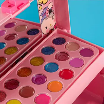 Kuferek zestaw kosmetyków do makijażu i paznokci makeup kosmetyki cienie lakiery walizka-840100