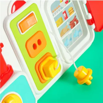 Tablica manipulacyjna sensoryczna montessori kuchnia zegar światło dźwięk-840255