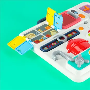 Tablica manipulacyjna sensoryczna montessori kuchnia zegar światło dźwięk-840251