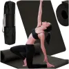 Mata do ćwiczeń jogi gimnastyczna treningowa fitness karimata gruba 1,5cm czarna + pokrowiec